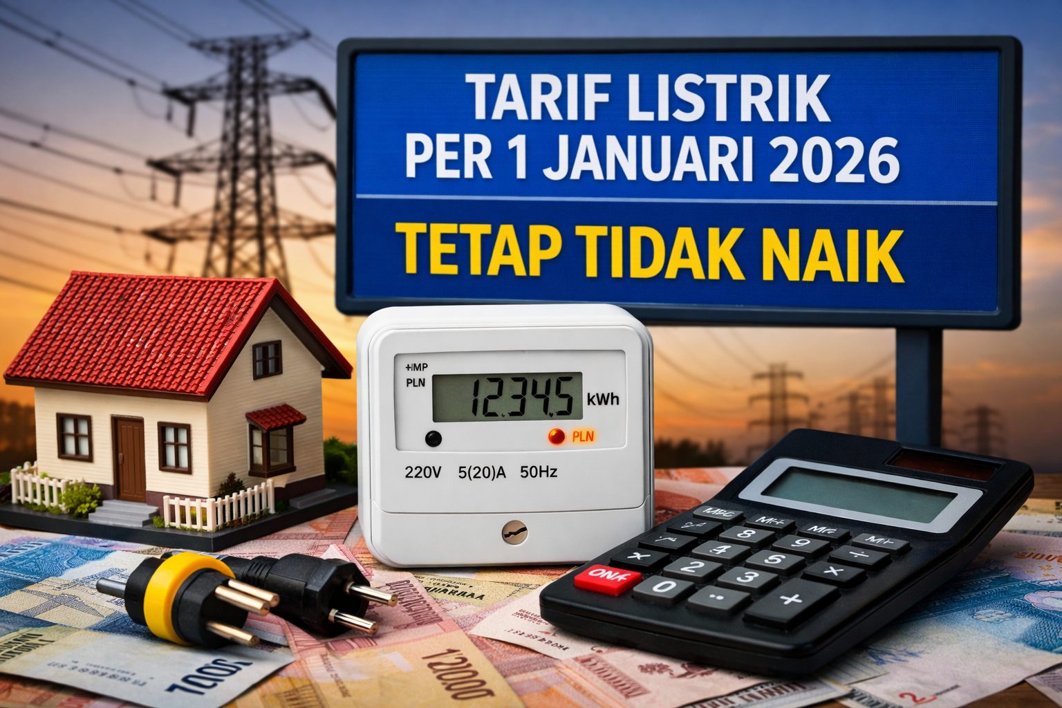 Kabar Gembira! Tarif Listrik PLN Resmi Tidak Naik hingga September 2026