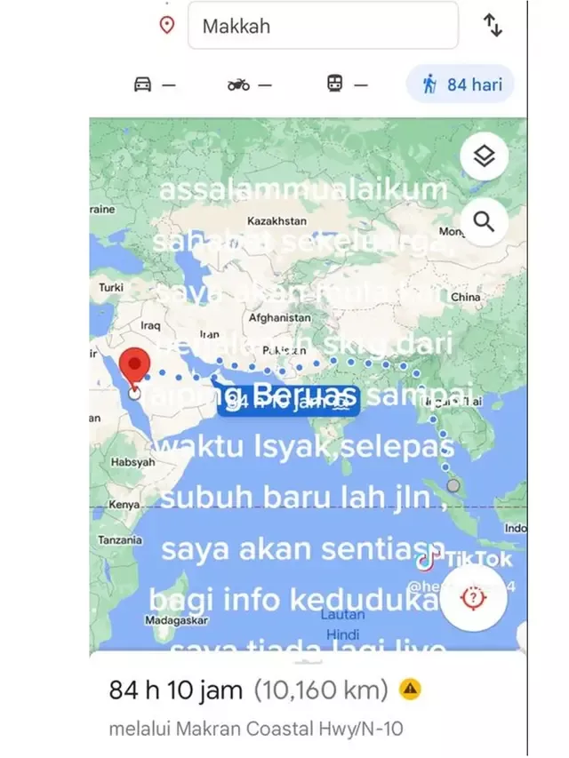 Kisah Spektakuler Eka Sandy: Jalan Kaki 16 Bulan ke Makkah Lintasi 11 Negara di Tengah Gejolak Global