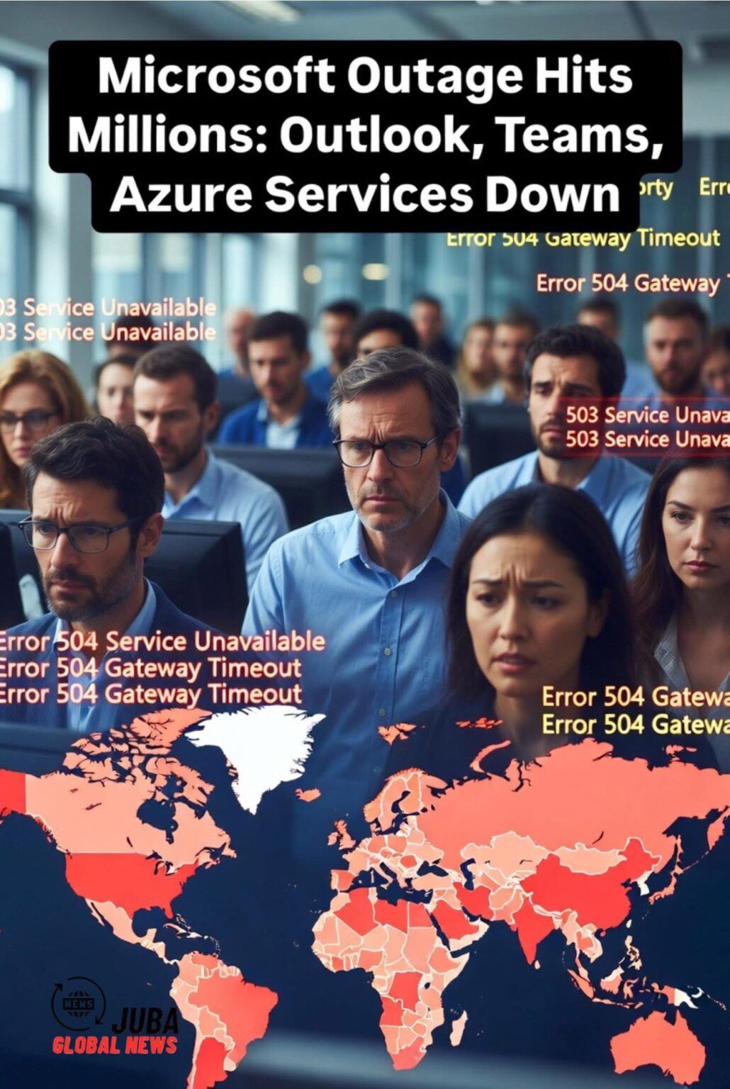 Major Microsoft Outage Disrupts Global Users, Teams, and Cloud Services