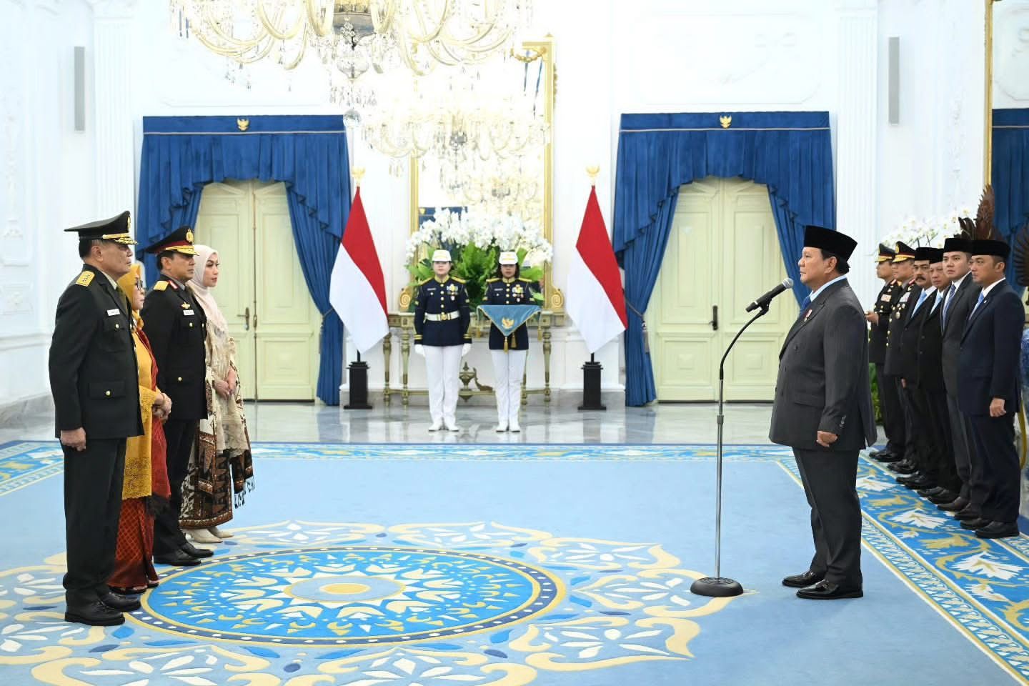 Pelantikan Pimpinan Tinggi Universitas Republik Indonesia oleh Presiden Prabowo Subianto di Istana Negara