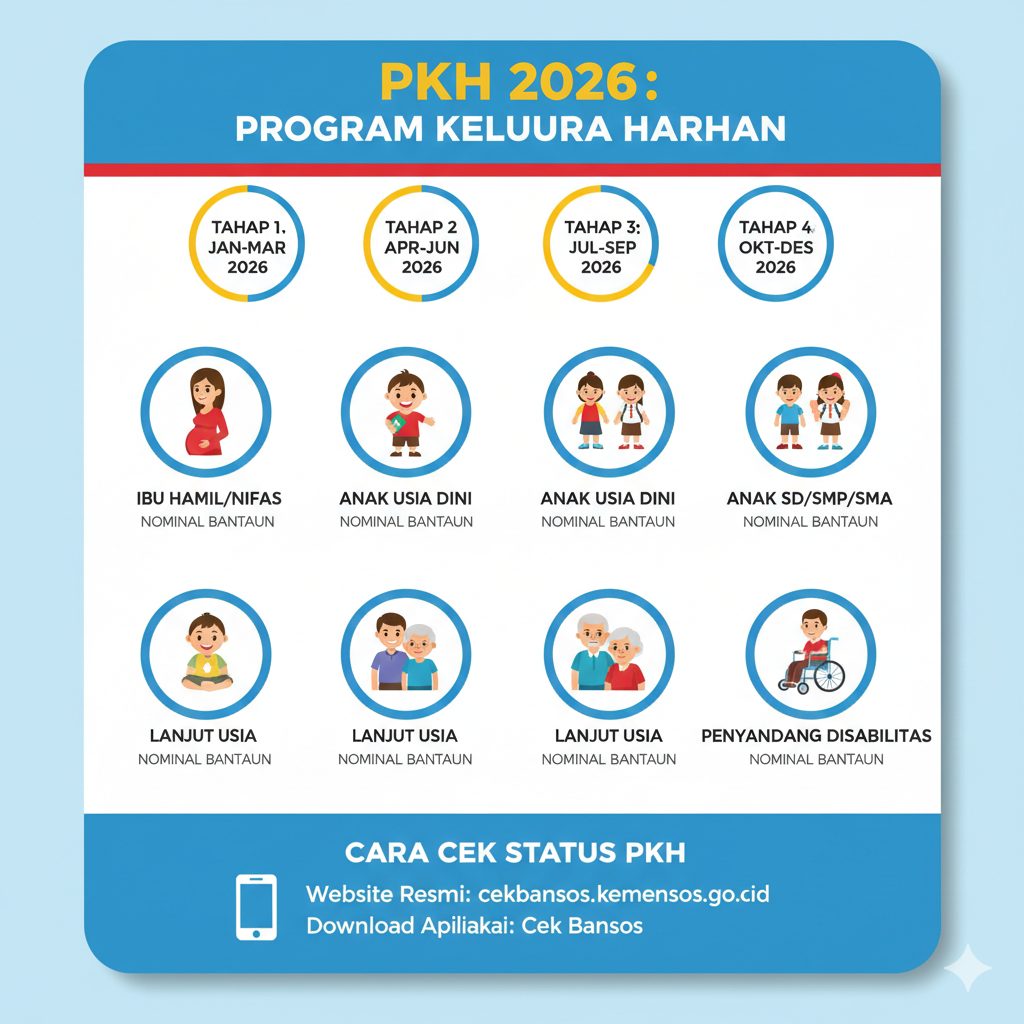 Resmi Cair 20 Juli! Simak 5 Kategori Penerima PKH 2026 dan Rincian Nominal Bantuan Terbaru
