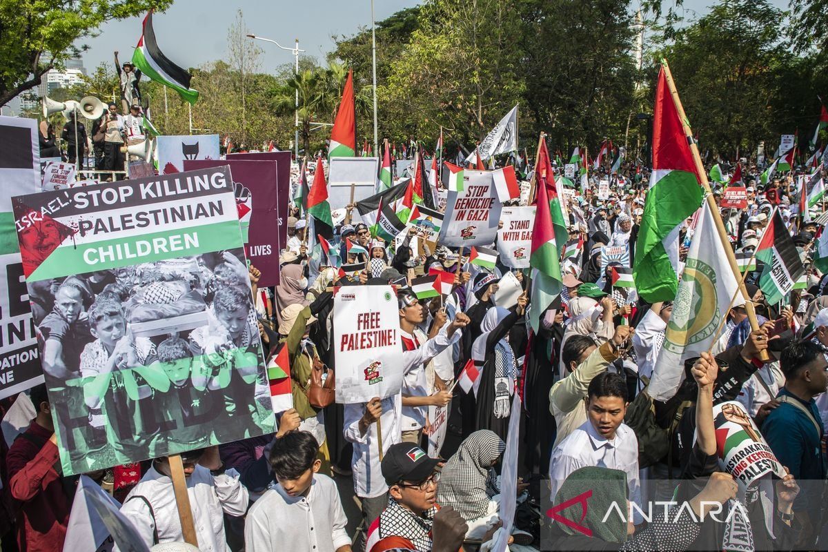 Simbol Solidaritas di Gaza: Saat Bendera Palestina Berdampingan dengan Euforia Juara Dunia