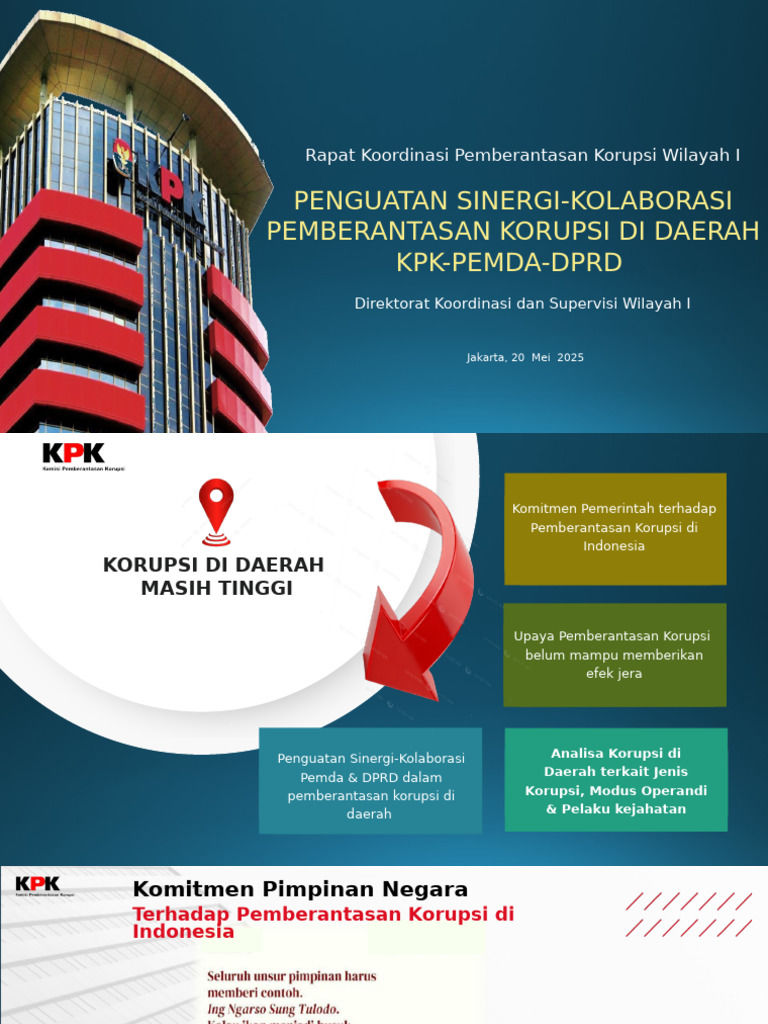Sinergi Pemberantasan Korupsi: Dari Daerah hingga Kasus High-Profile