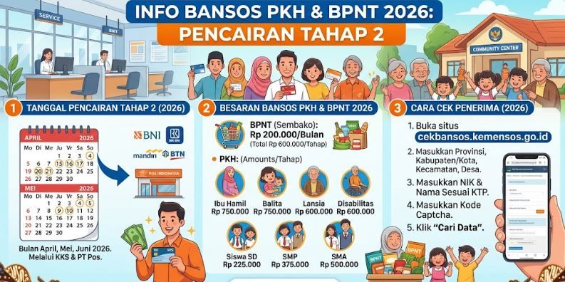 Sudah Dapat Bansos BPNT, Apakah Masih Bisa Menerima PKH Tahap 3 Juli 2026? Simak Aturannya