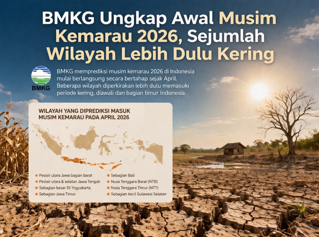 Waspada! 92 Persen Wilayah Indonesia Memasuki Fase Kering di Dasarian II Juli 2026