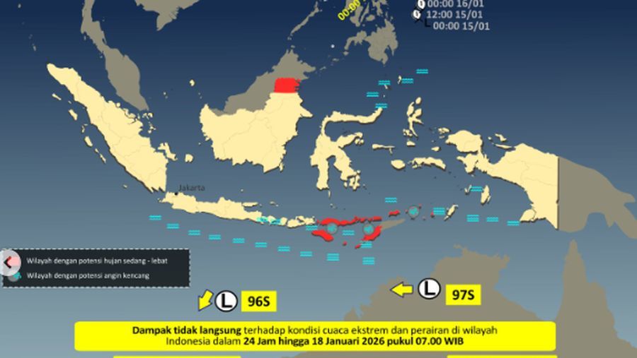 Waspada! Cuaca Ekstrem dan Gelombang Tinggi Landa Sejumlah Wilayah Perairan Indonesia
