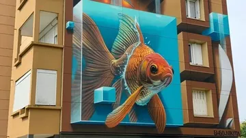 15 Street Art Unik Ada Karakter Kartun Nyungsep: Seni Jalanan yang Membuat Senyum