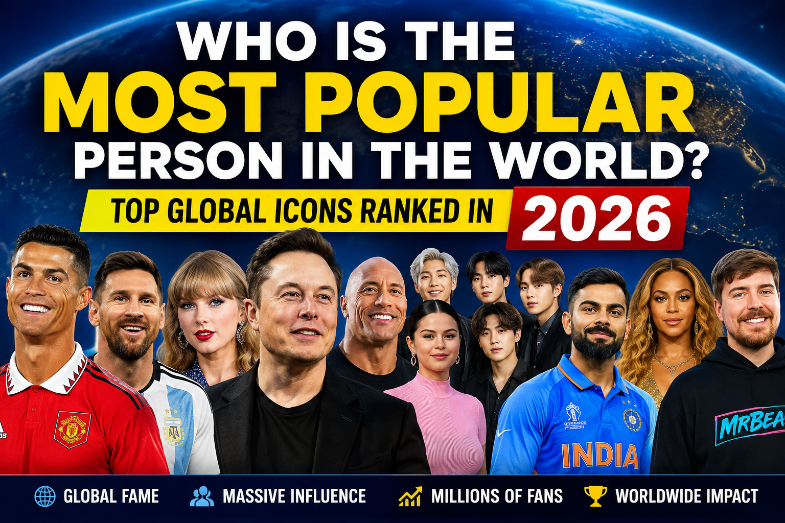 Who Is the Most Popular Person in the World? Top Global Icons Ranked in 2026