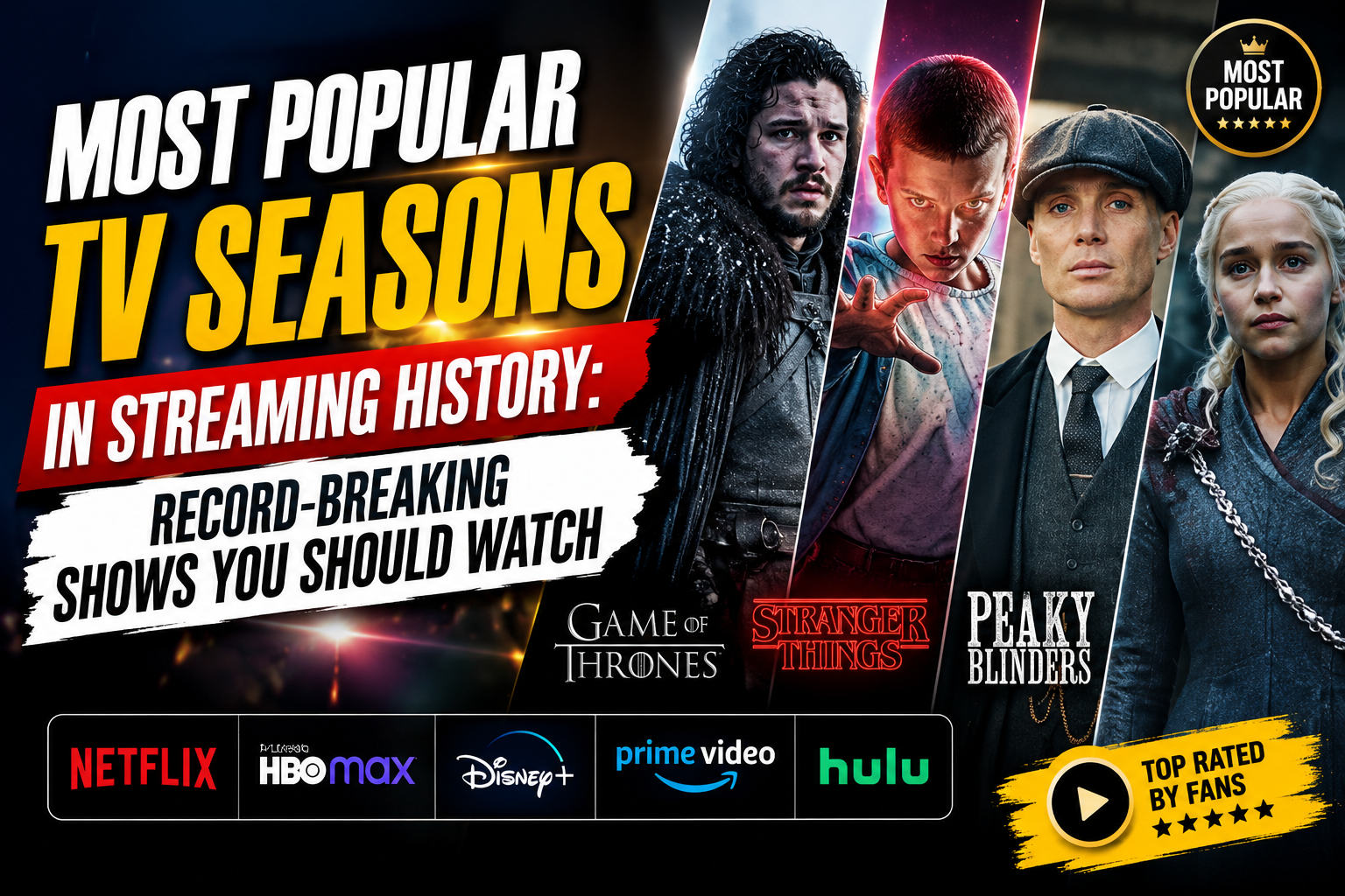 Most Popular TV Seasons in Streaming History: Record-Breaking Shows You Should Watch
