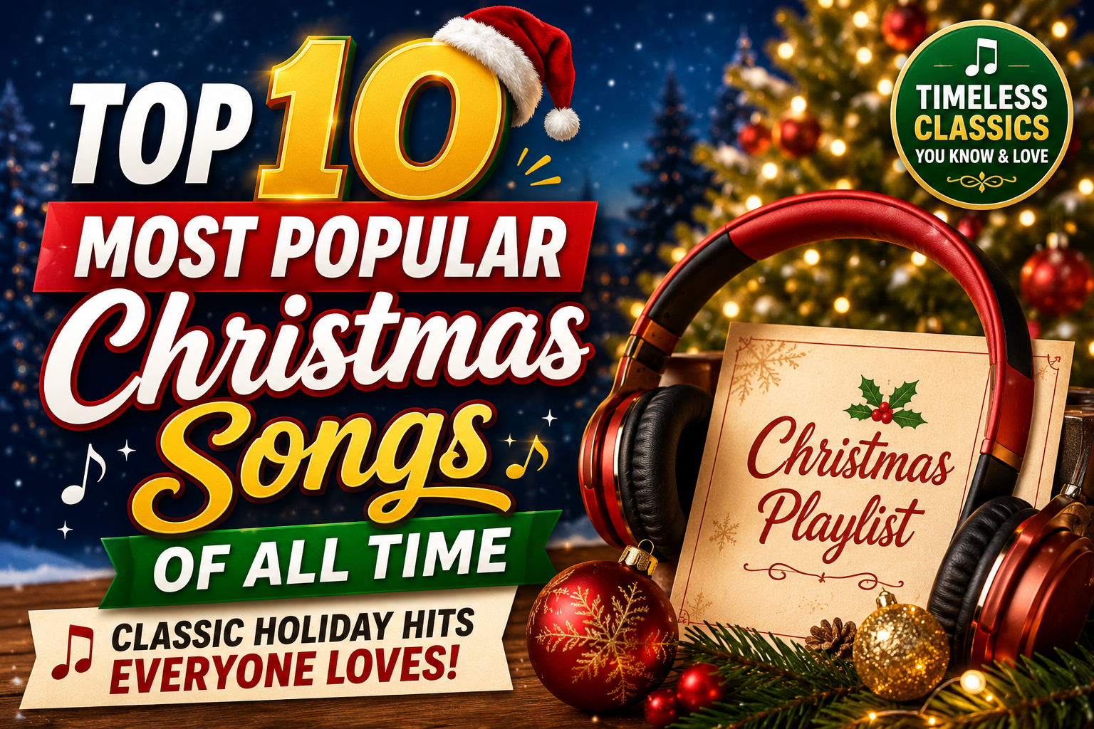 Top 10 Most Popular Christmas Songs of All Time: Classic Holiday Hits Everyone Loves