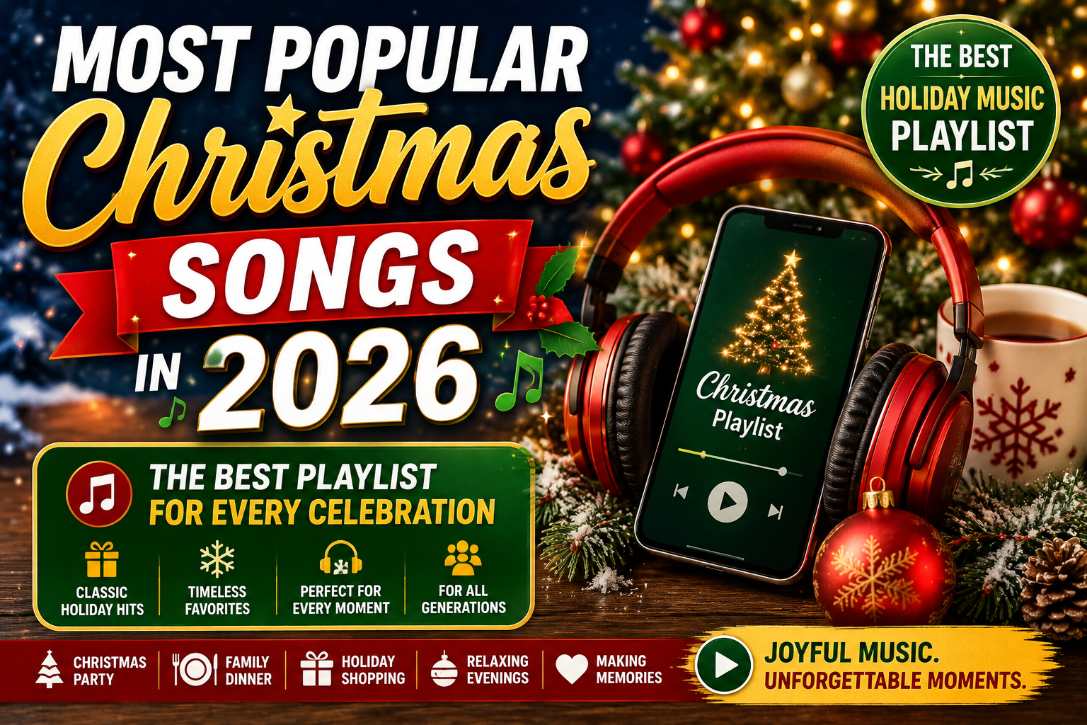 Most Popular Christmas Songs in 2026: The Best Holiday Music Playlist for Every Celebration