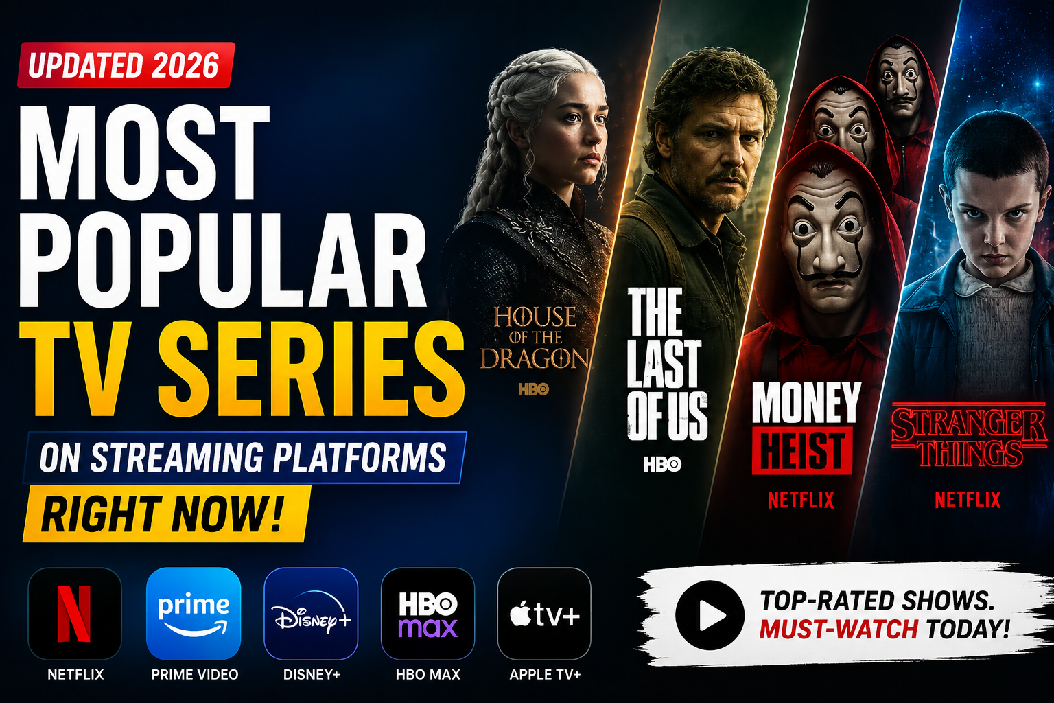 Most Popular TV Series on Streaming Platforms Right Now (Updated 2026)