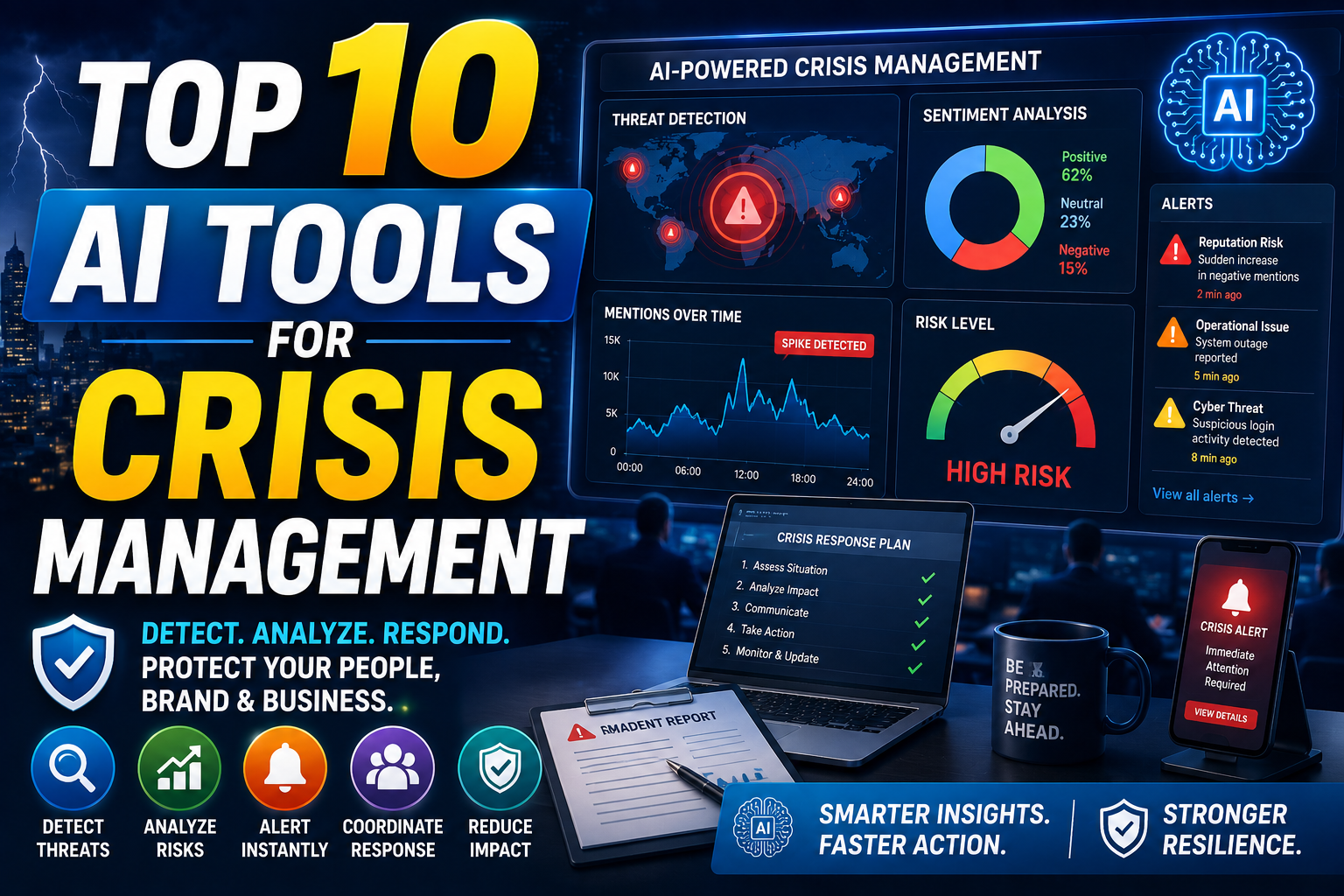 top 10 ai tools for crisis management