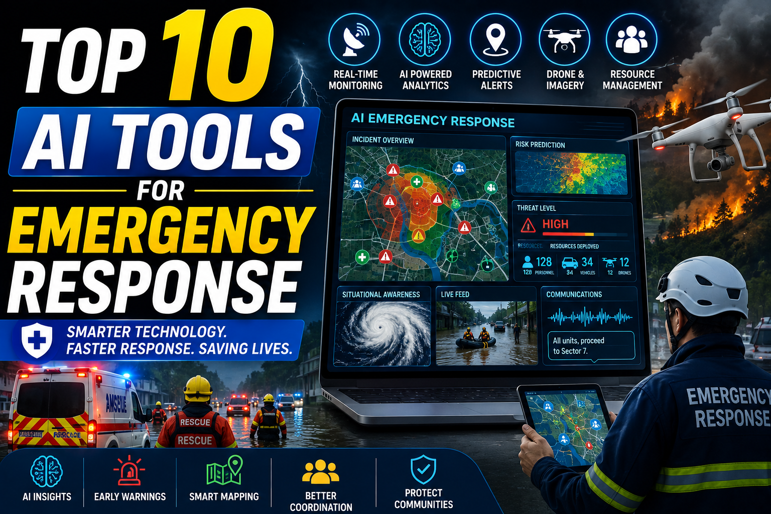 Top 10 AI Tools for Emergency Response