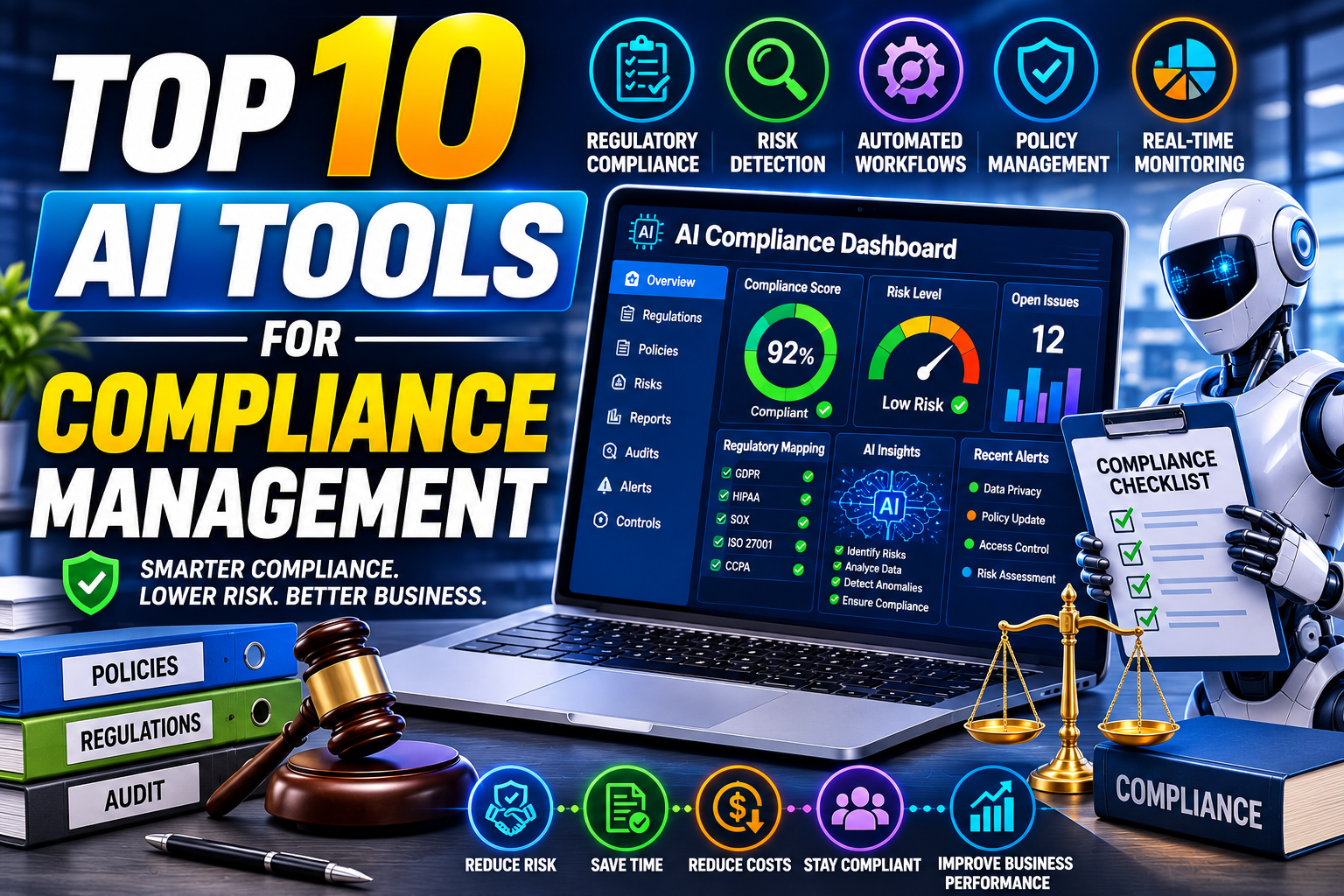 Top 10 AI Tools for Compliance Management