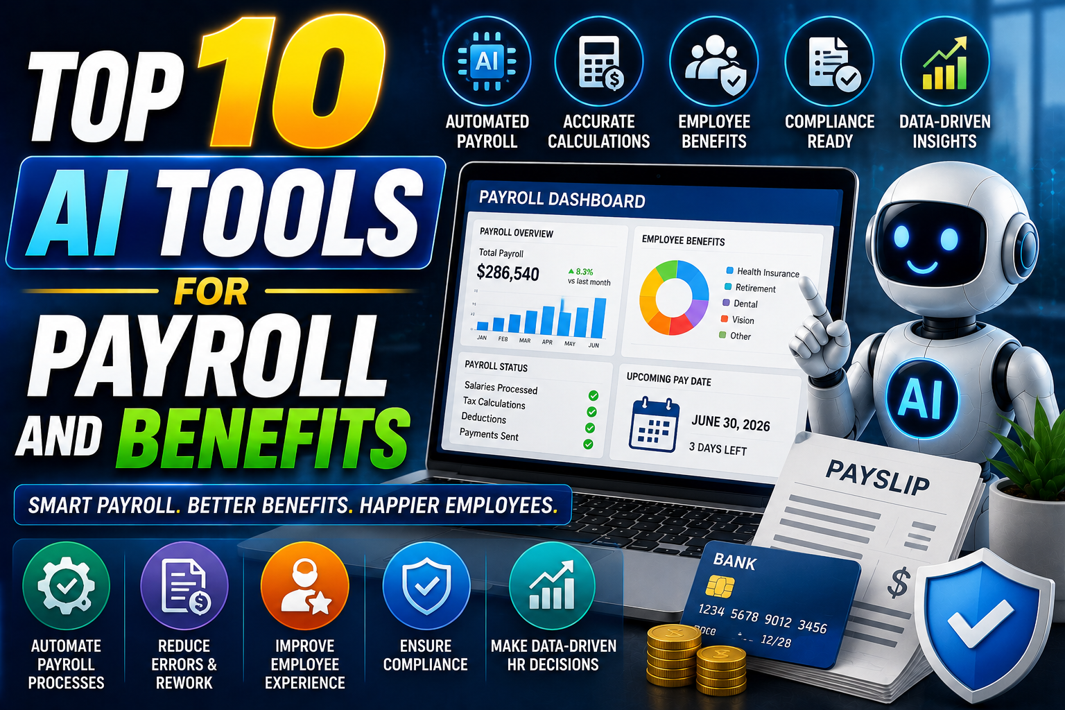 top 10 ai tools for payroll and benefits