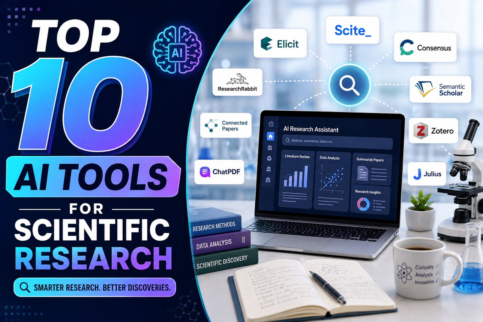 Top 10 AI Tools for Scientific Research