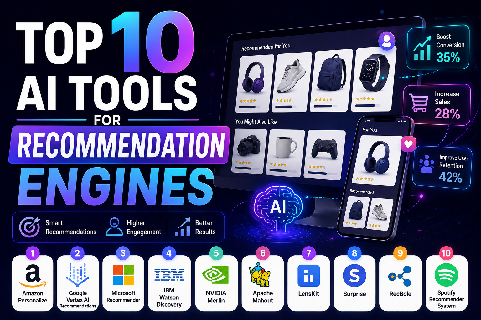 Top 10 AI Tools for Recommendation Engines in 2026: Elevate Customer Engagement & Conversions