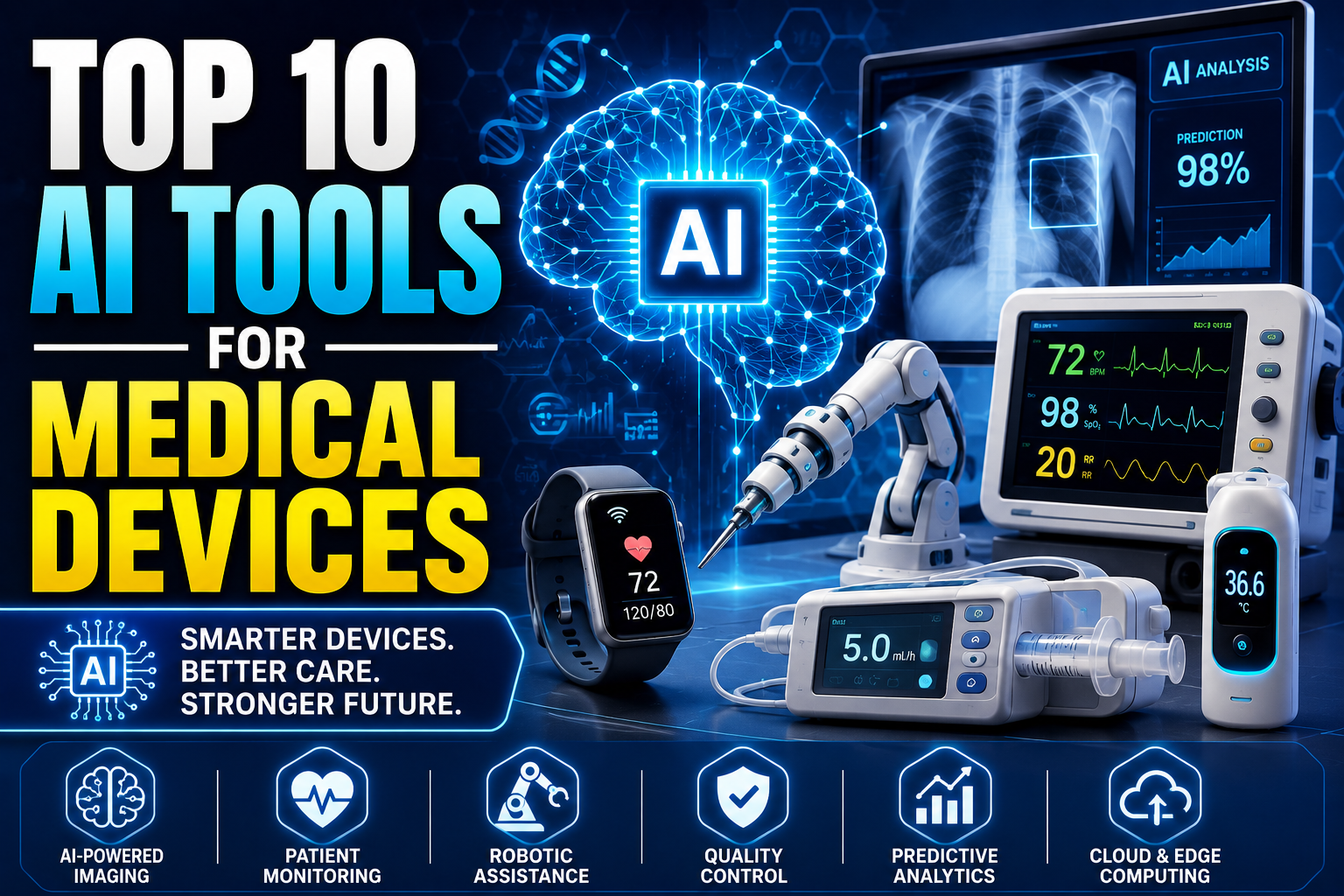 Top 10 AI Tools for Medical Devices