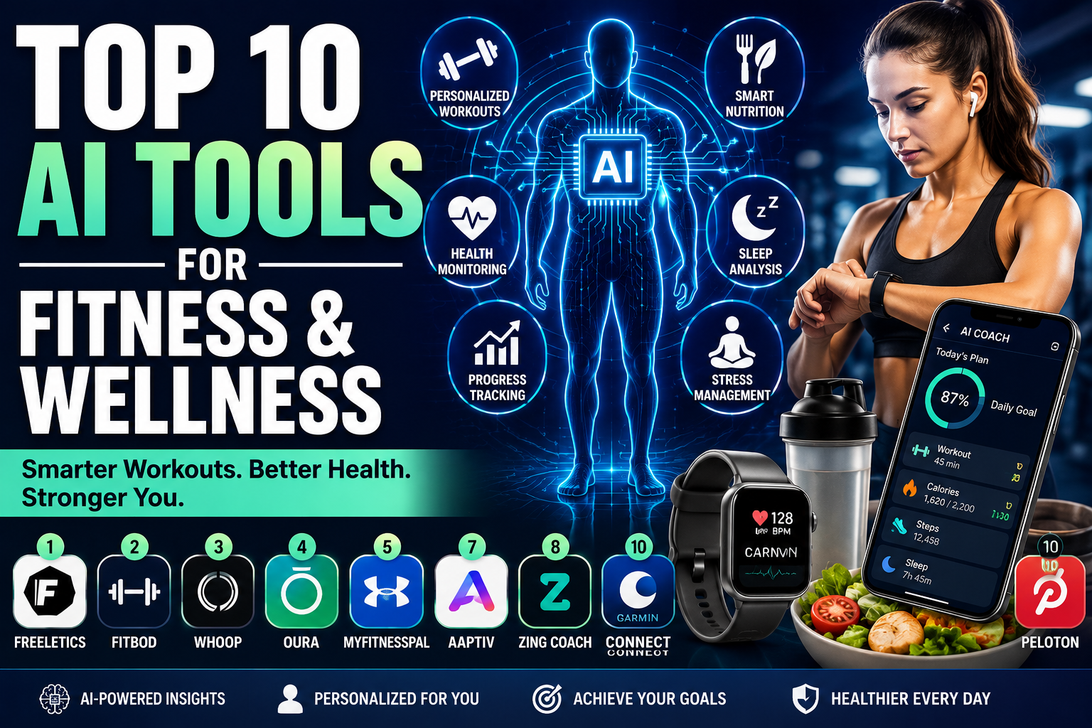 Top 10 AI Tools for Fitness and Wellness