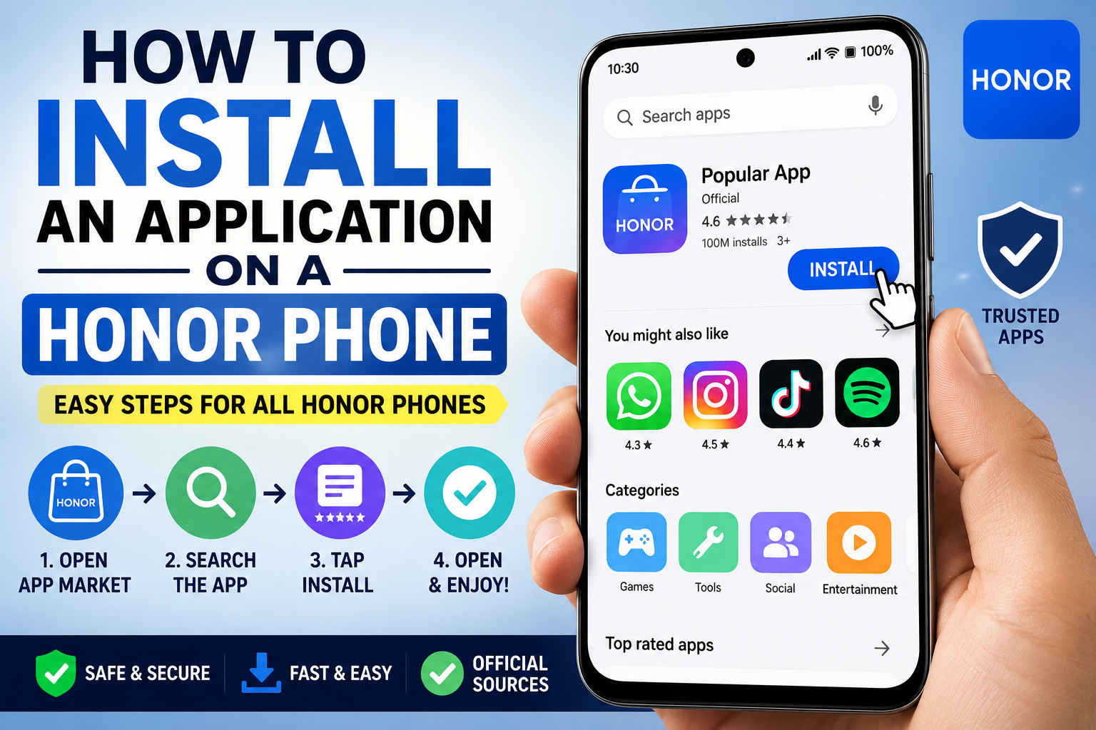 How to Install an Application on a HONOR Phone