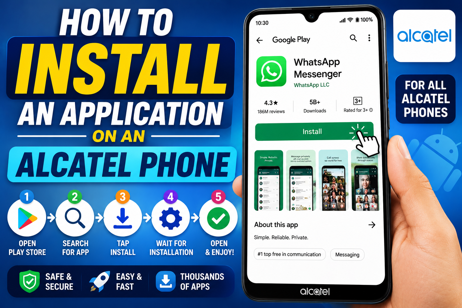 How to Install an App on an Alcatel Phone