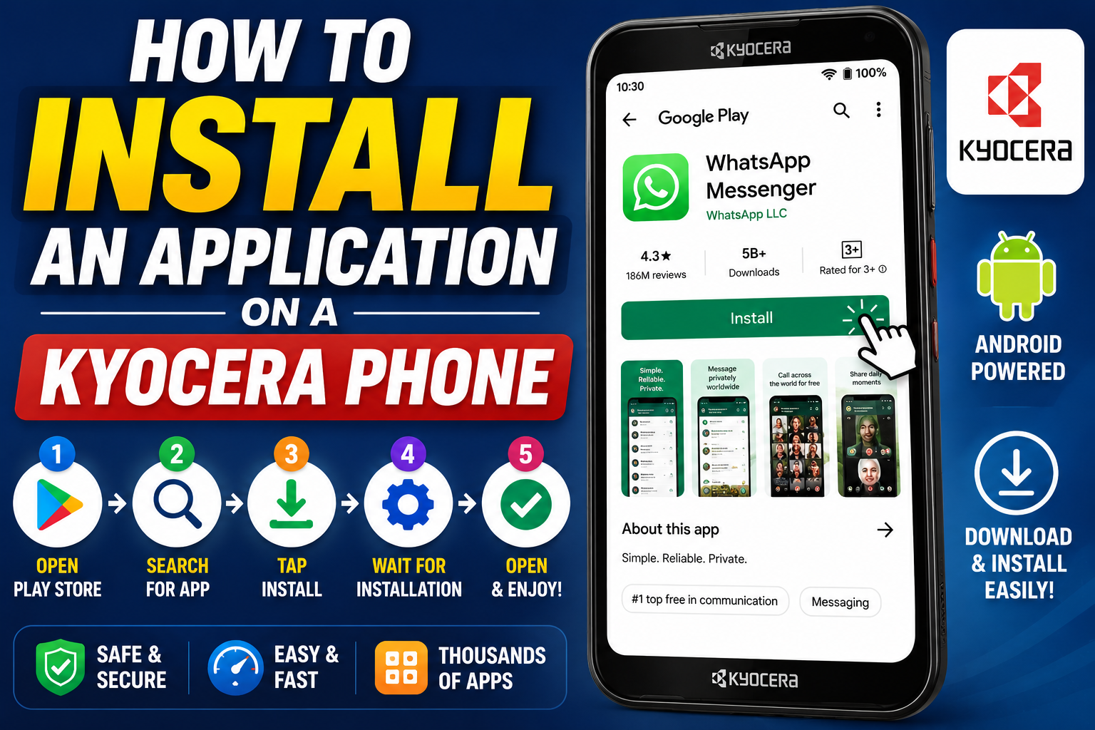 How to Install an Application on a Kyocera Phone
