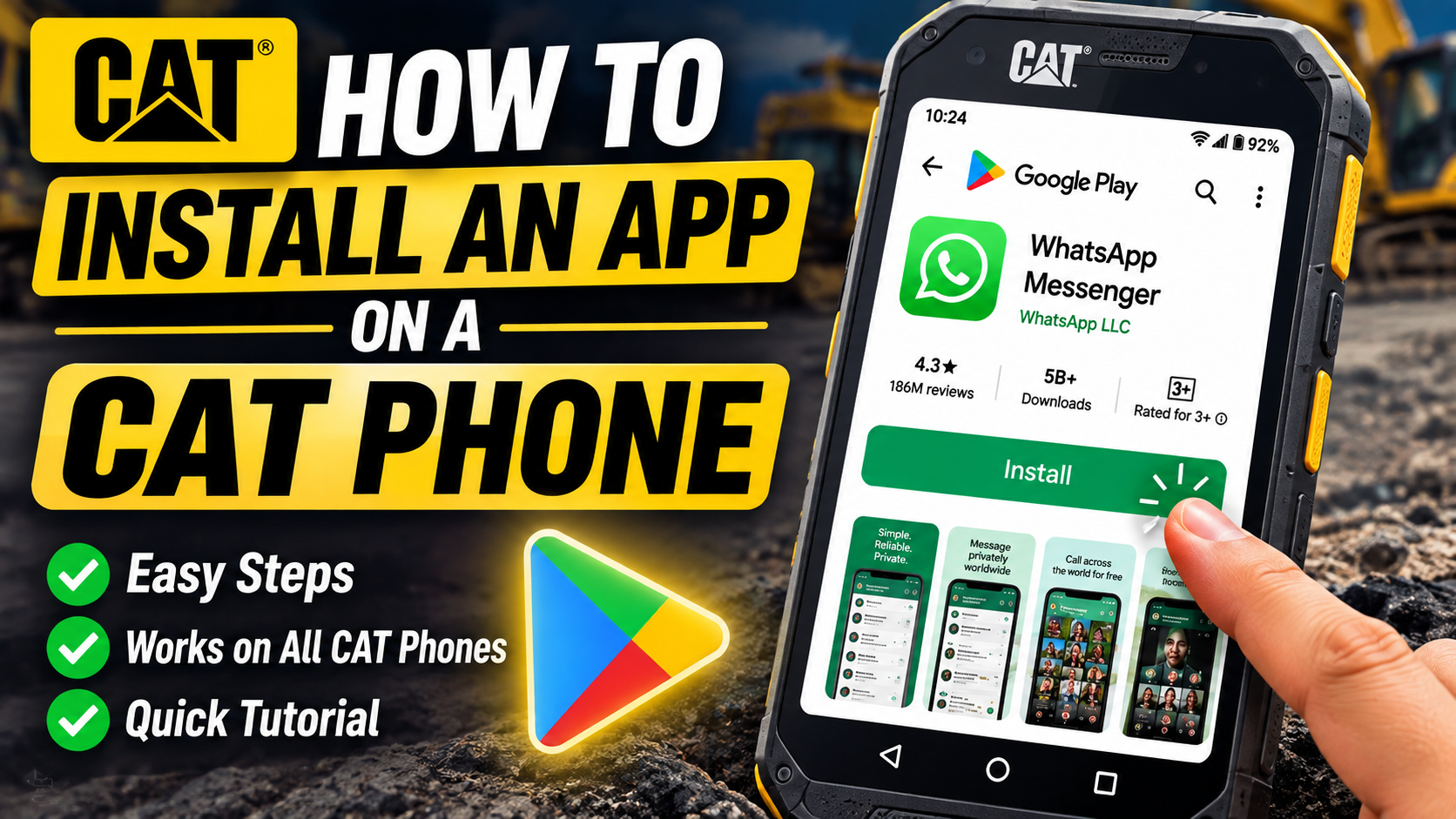 How to Install an App on a CAT Phone