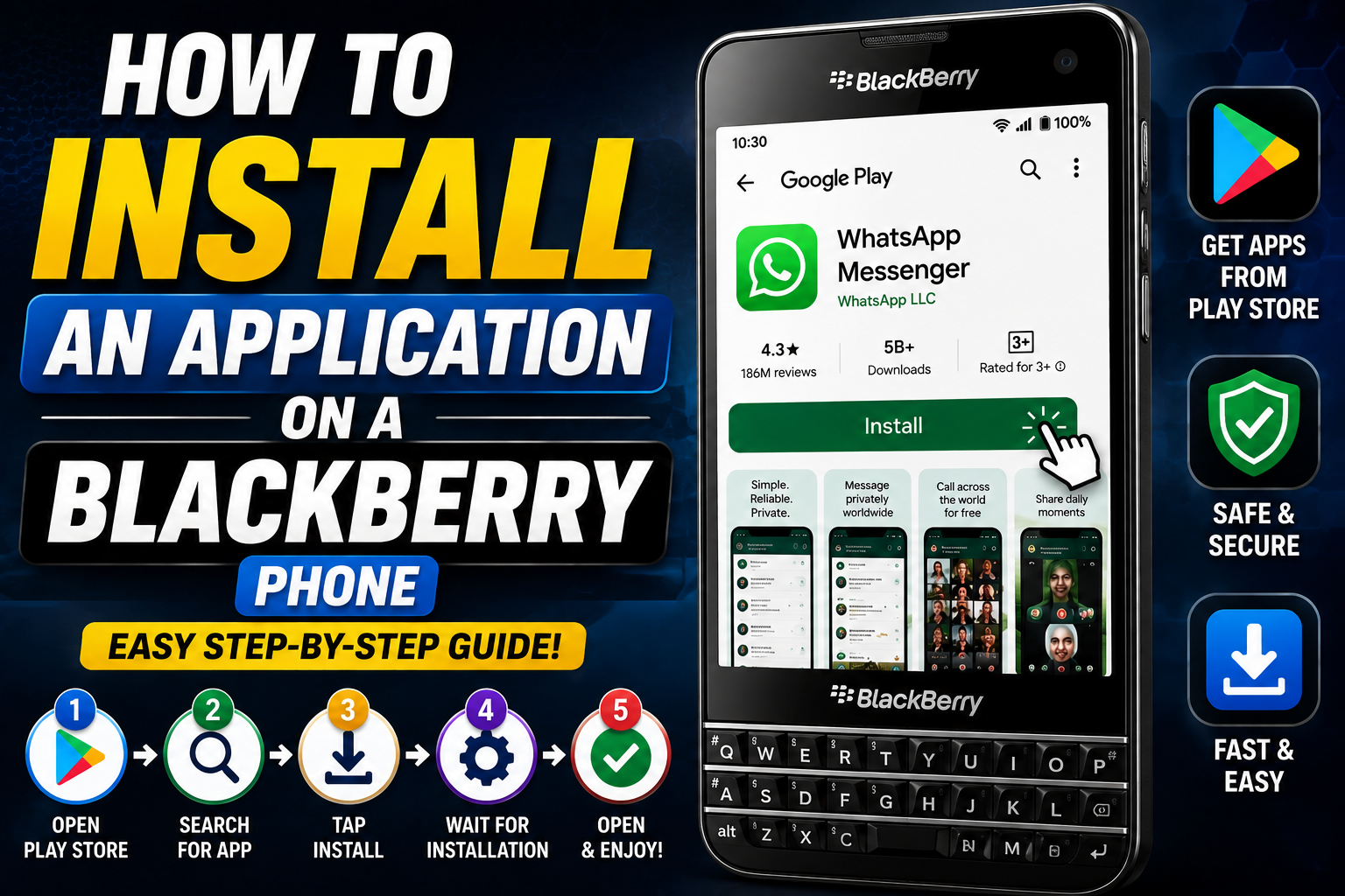 How to Install an Application on a BlackBerry Phone
