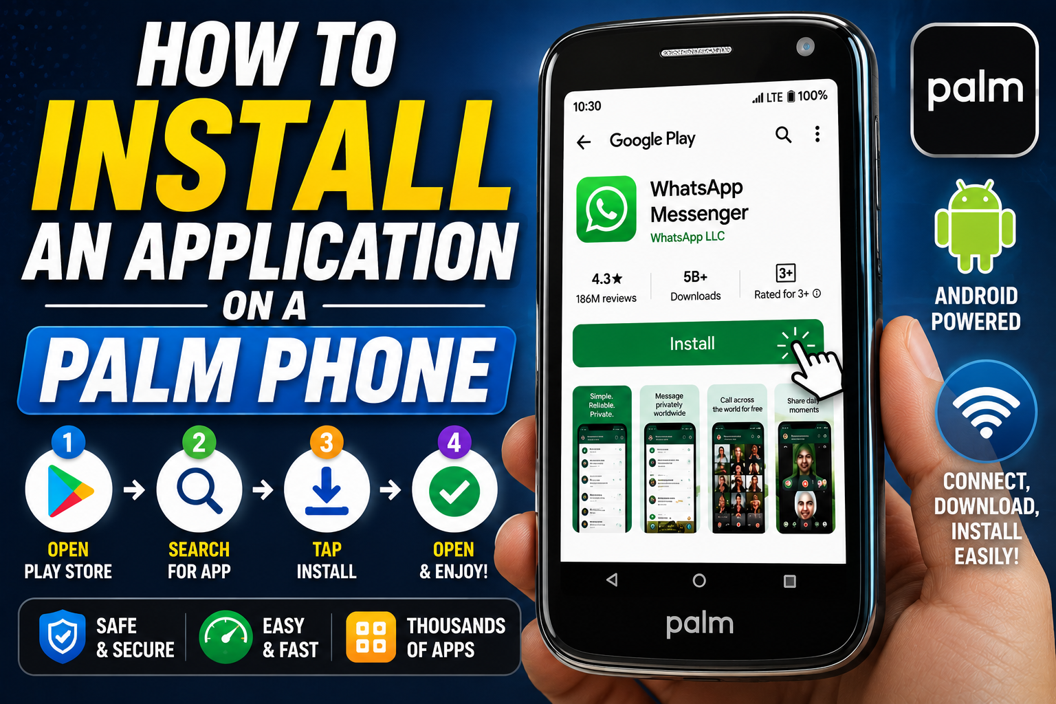 How to Install an App on a Palm Phone