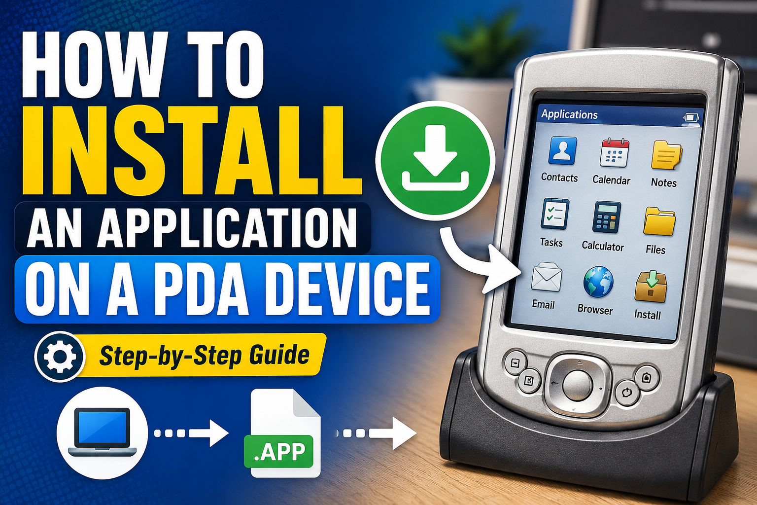 How to Install an Application on a PDA Device
