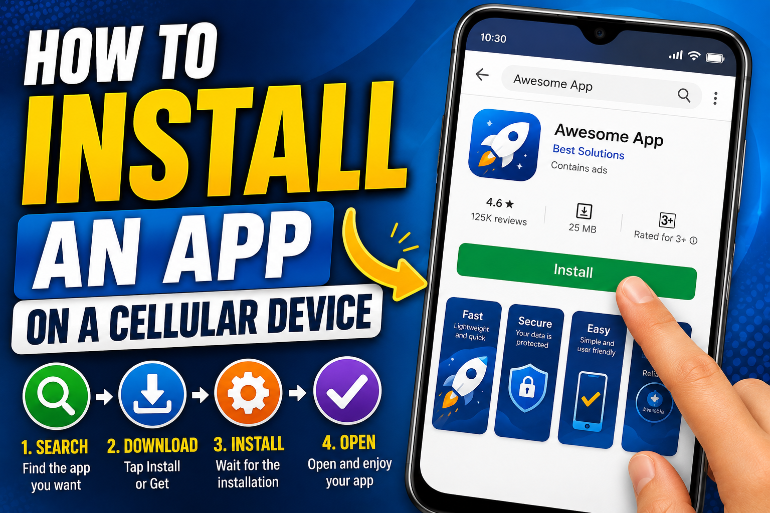 How to Install an App on a Cellular Device