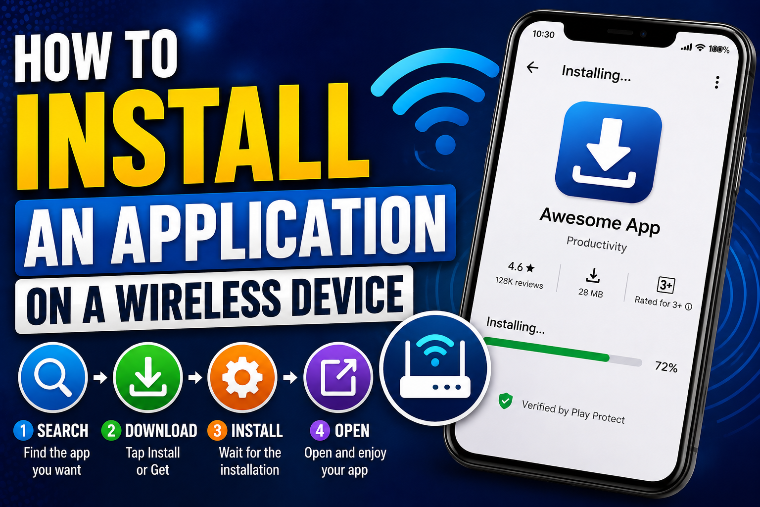 How to Install an Application on a Wireless Device