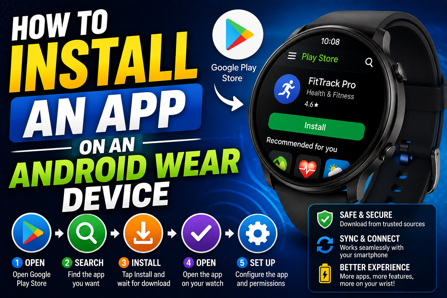 How to Install an App on an Android Wear Device