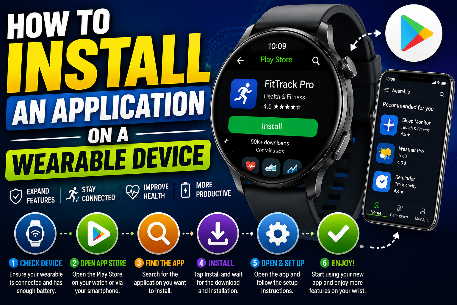 How to Install an Application on a Wearable Device