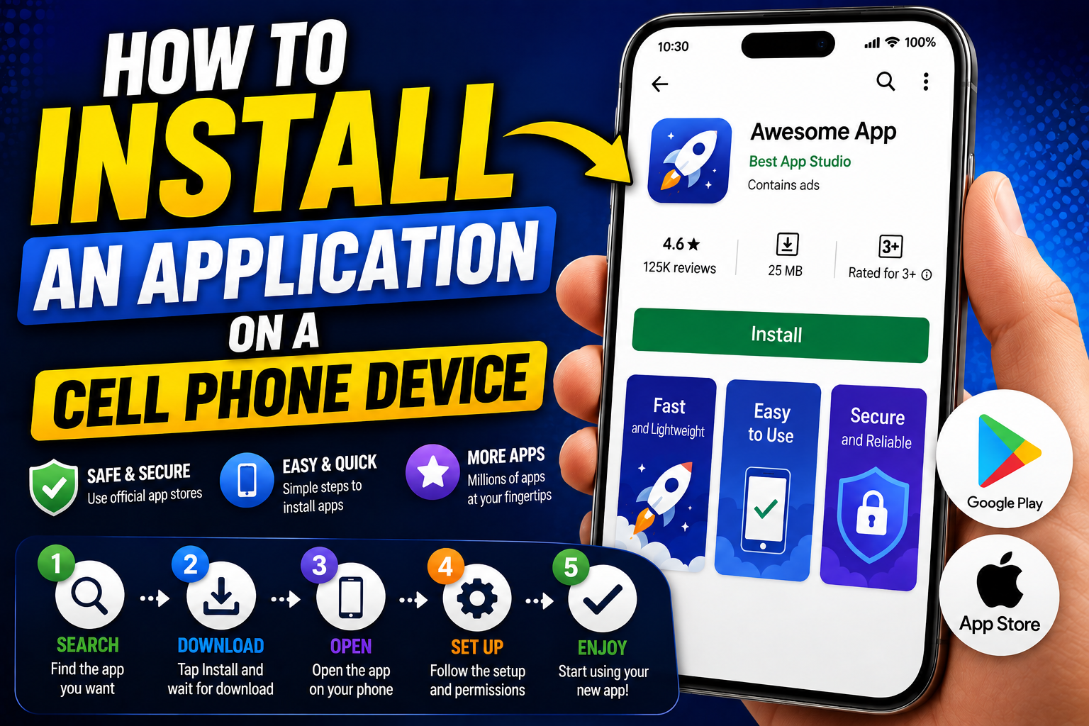 How to Install an Application on a Cell Phone Device