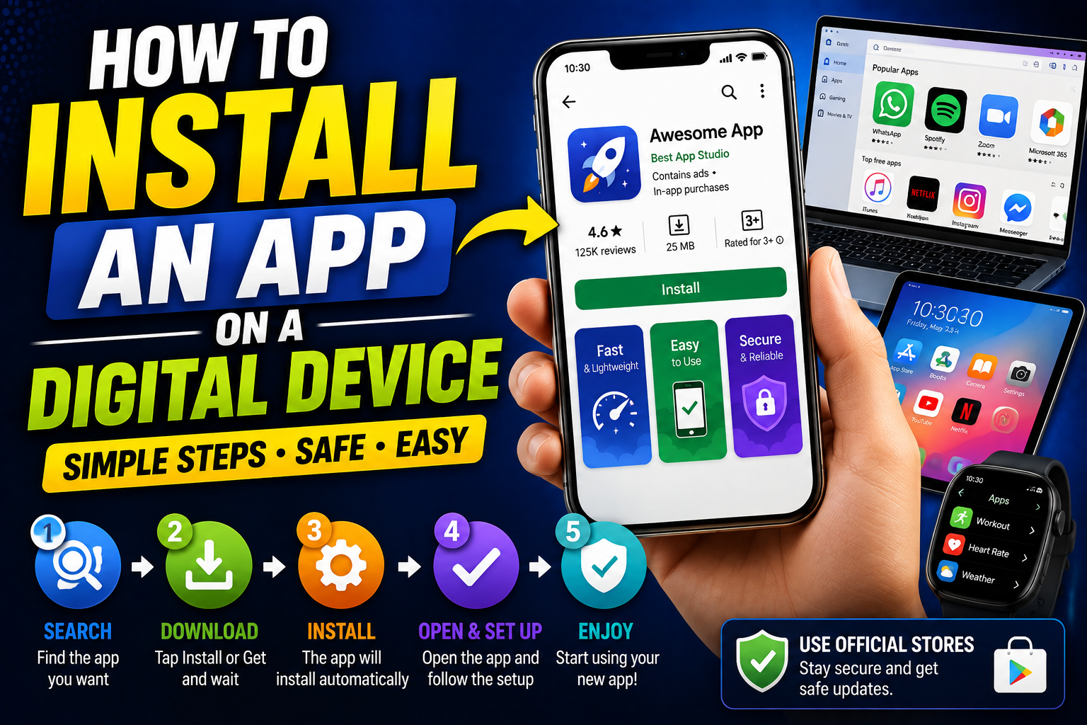 How to Install an App on a Digital Device