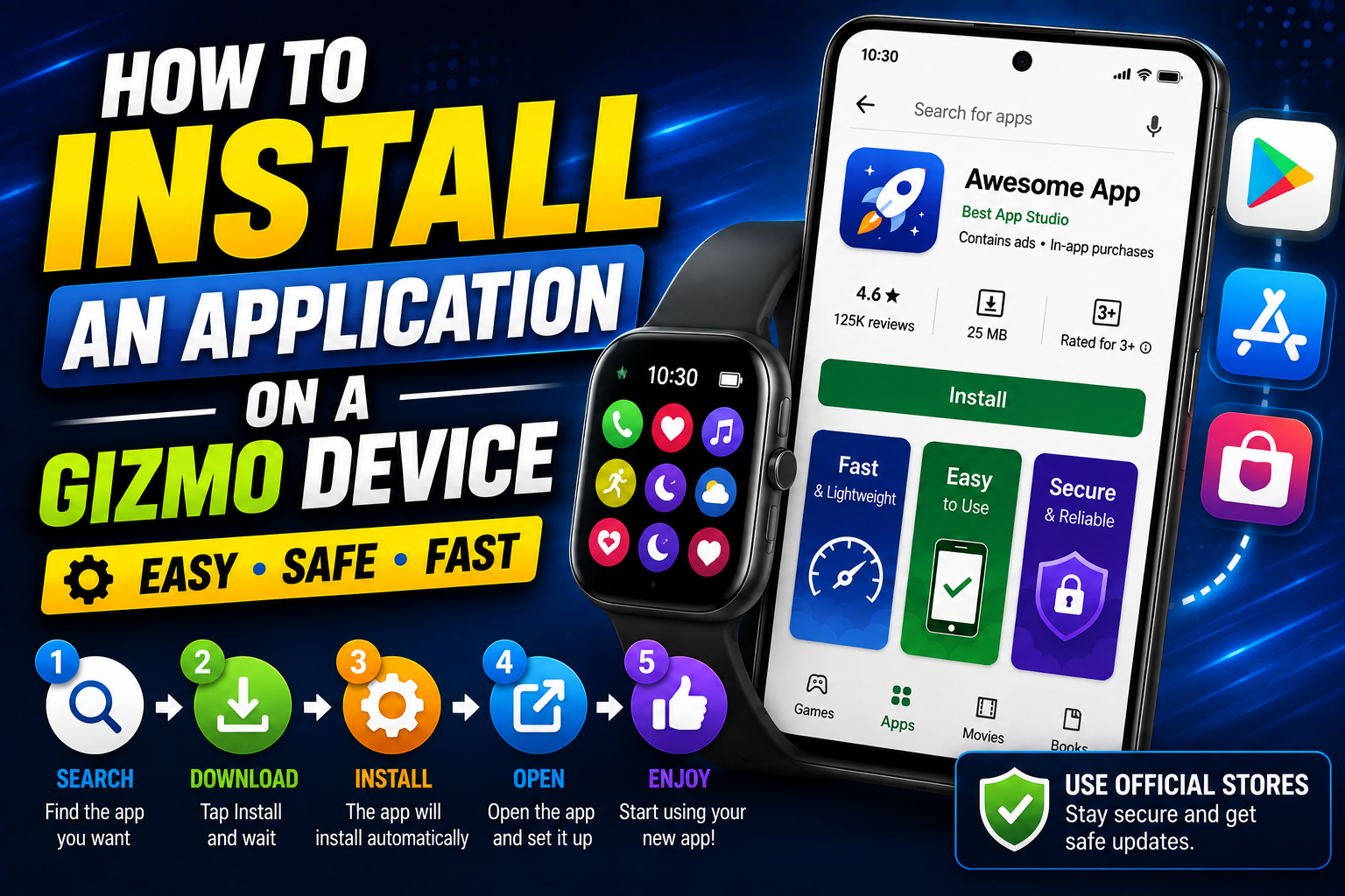 How to Install an App on a Gizmo Device