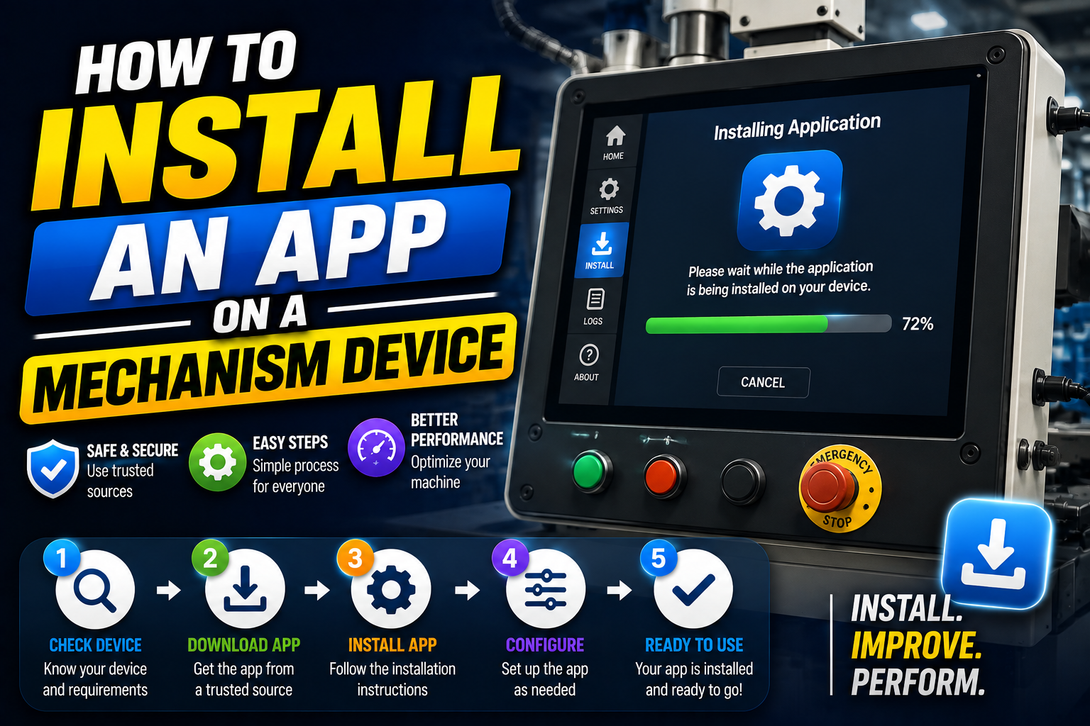 How to Install an App on a Mechanism Device