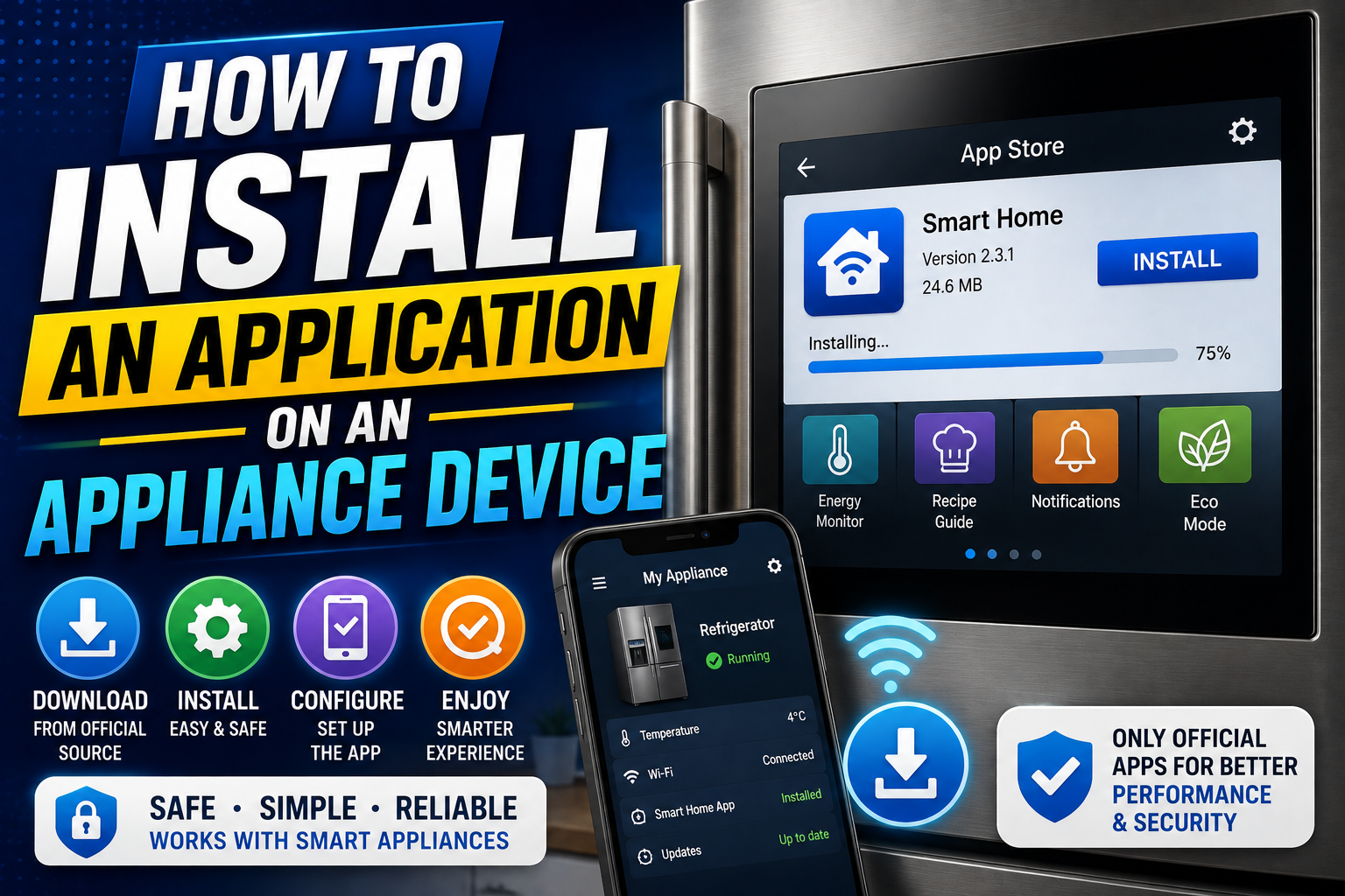 How to Install an Application on an Appliance Device