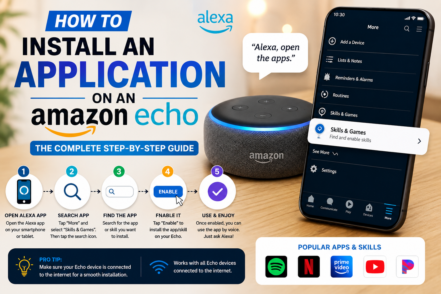 How to Install an Application on an Amazon Echo: The Complete Step-by-Step Guide