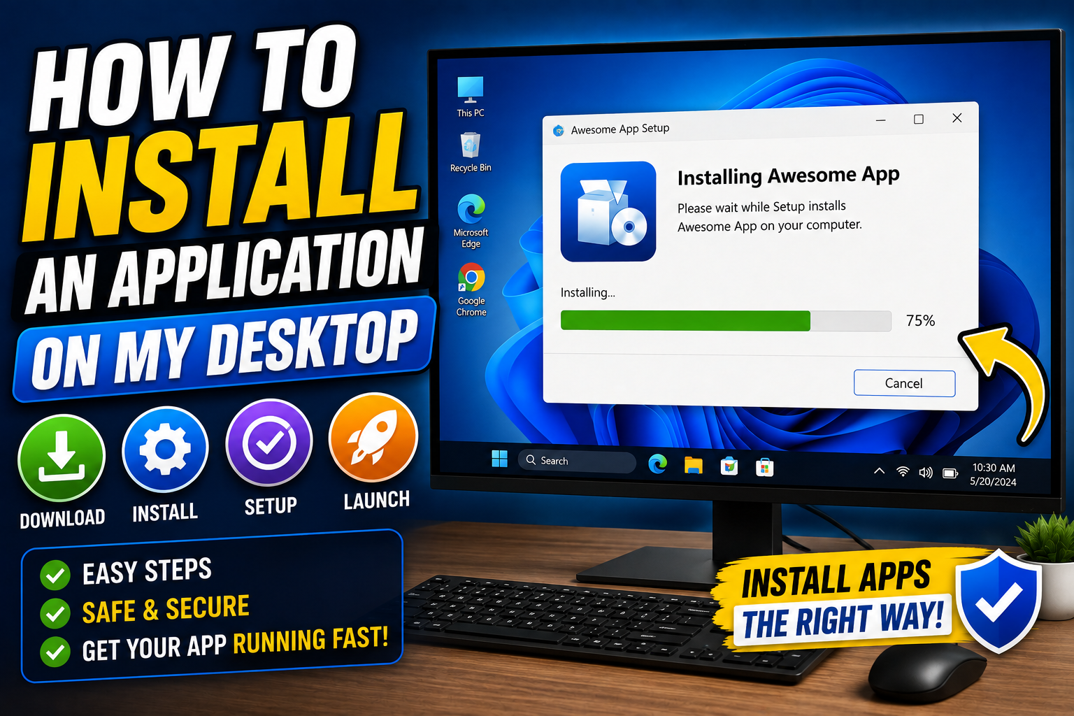 How to Install an Application on My Desktop