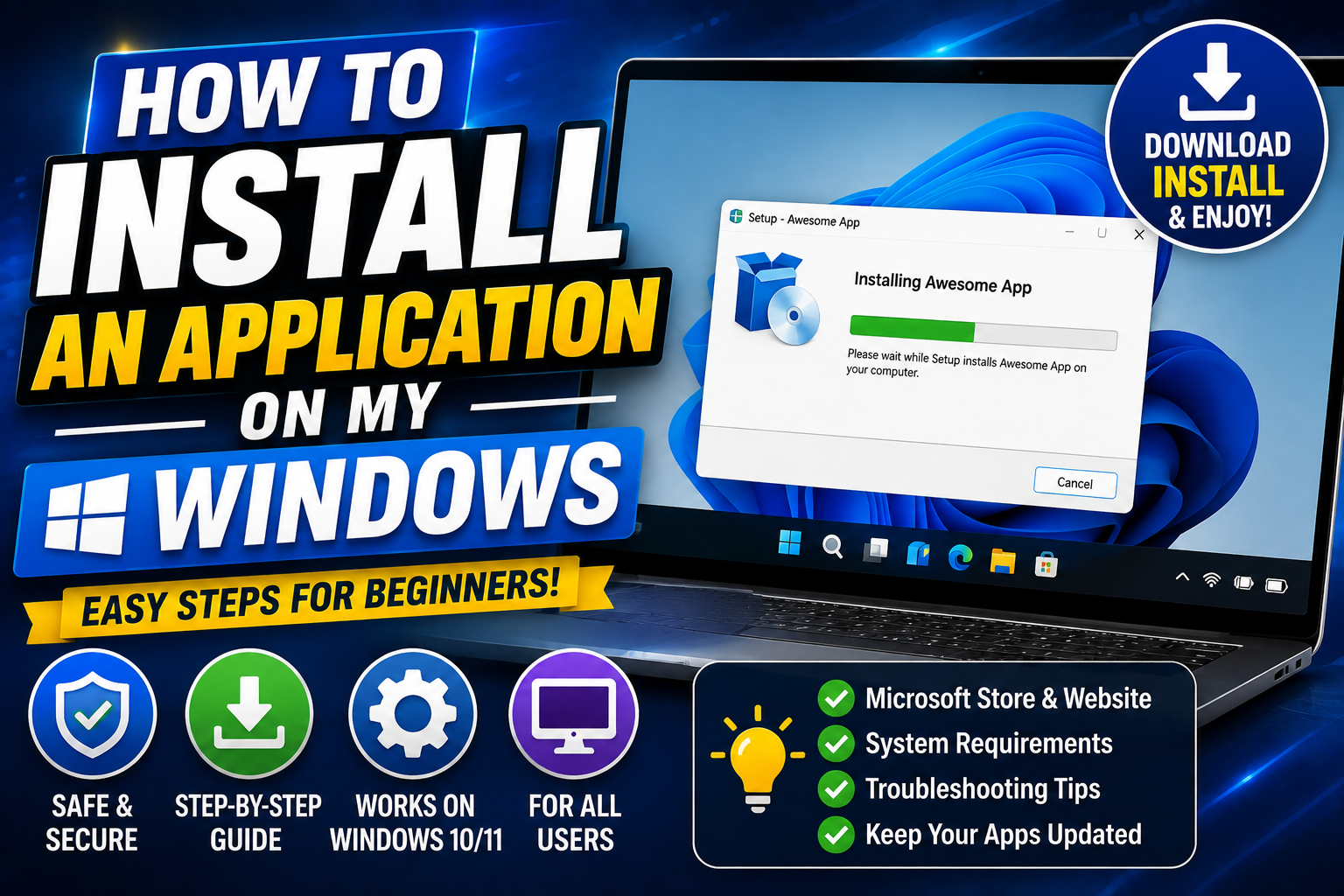 How to Install an Application on My Windows