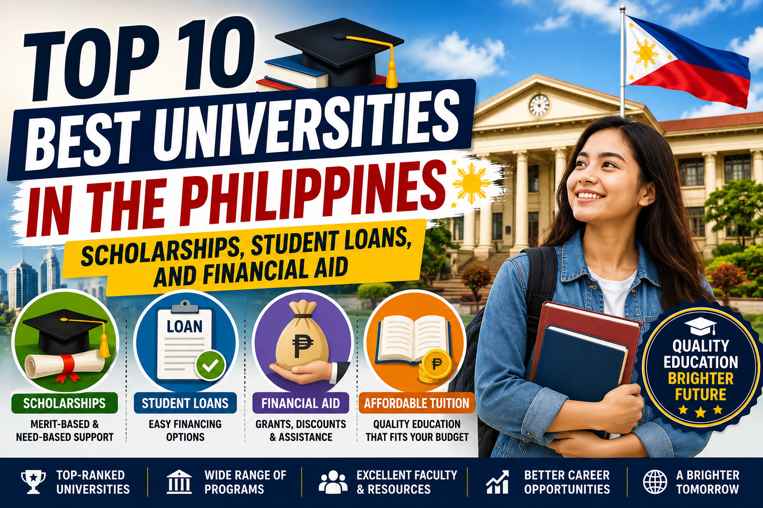 Top 10 Best Universities in the Philippines: Scholarships, Student Loans, and Financial Aid