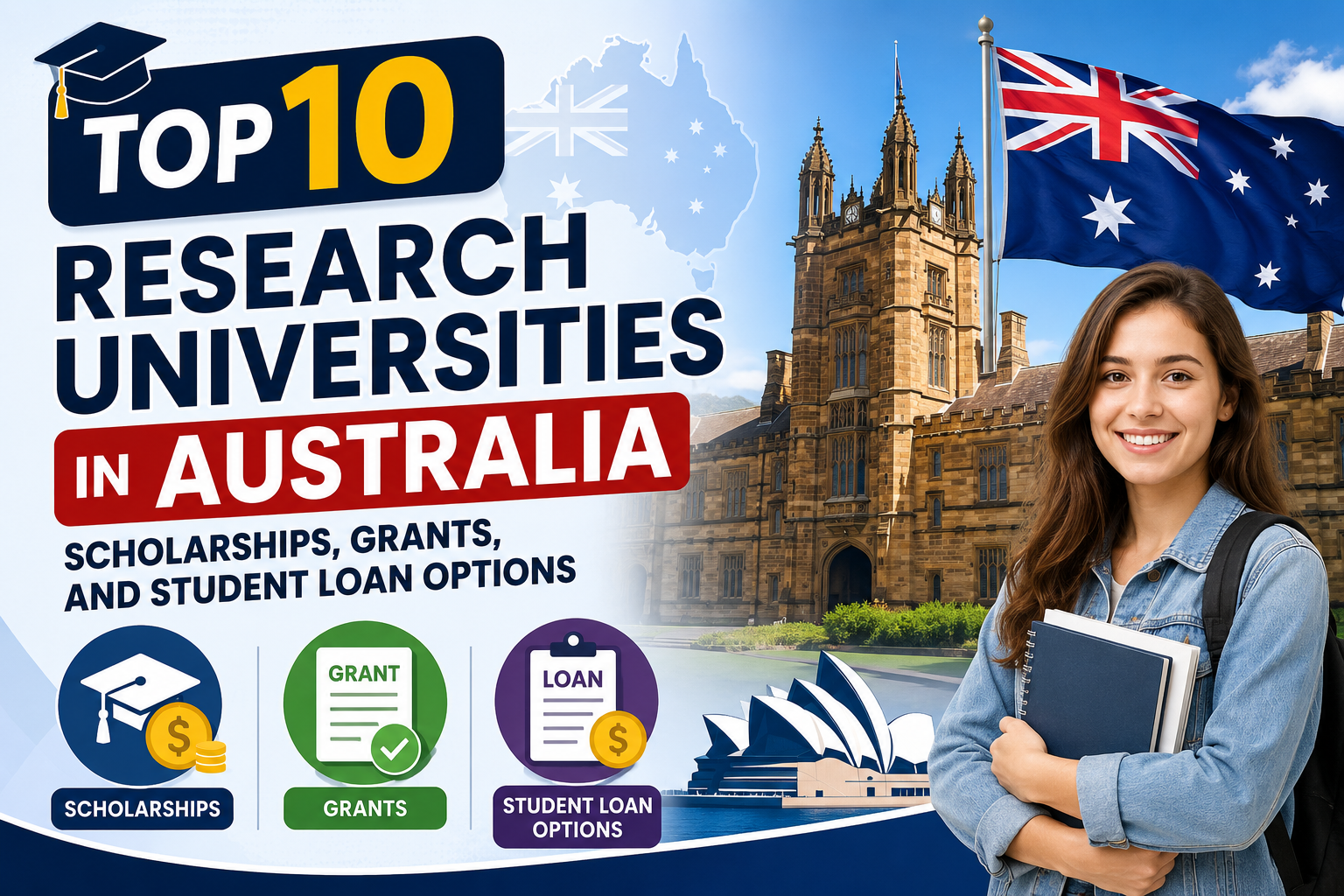 Top 10 Research Universities in Australia: Scholarships, Grants, and Student Loan Options