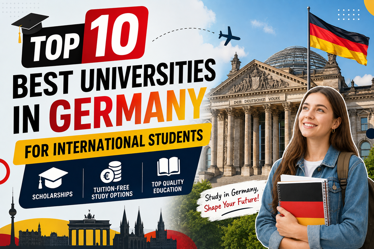 Top 10 Best Universities in Germany for International Students: Scholarships and Tuition-Free Study