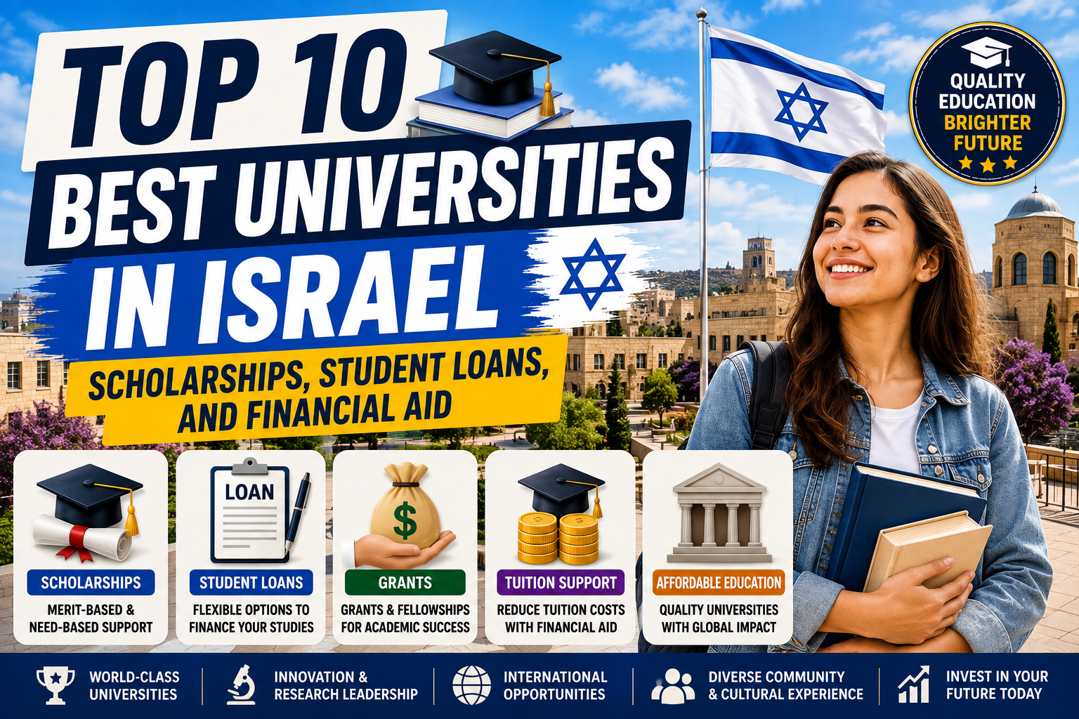 Top 10 Best Universities in Israel: Scholarships, Student Loans, and Financial Aid