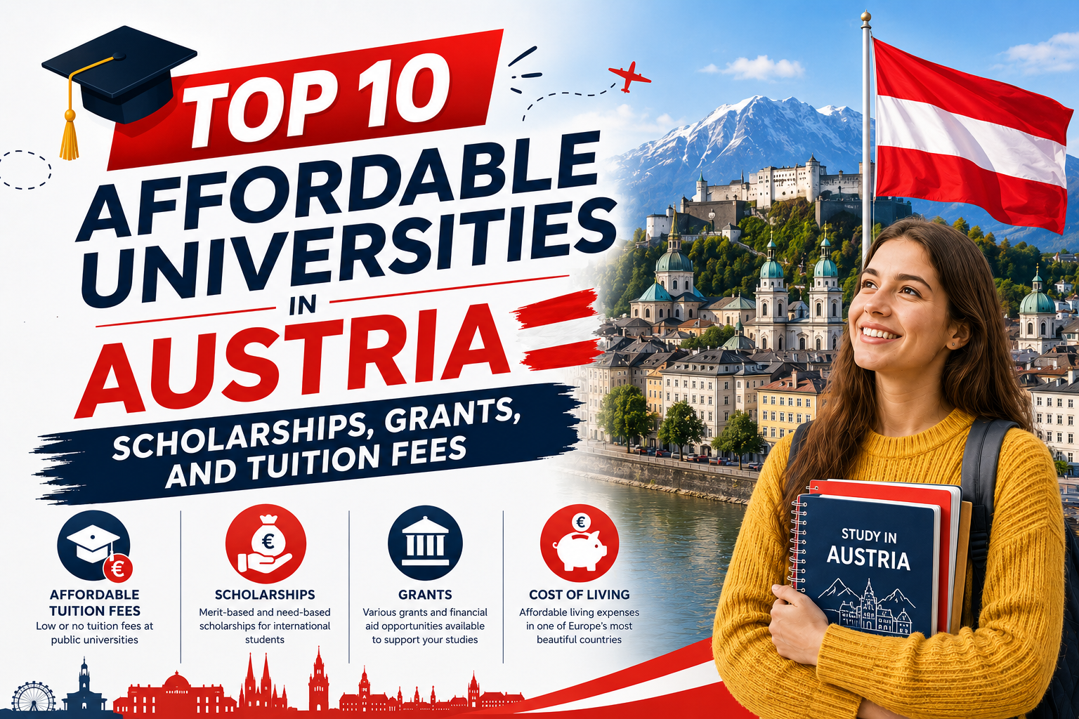 Top 10 Affordable Universities in Austria: Scholarships, Grants, and Tuition Fees