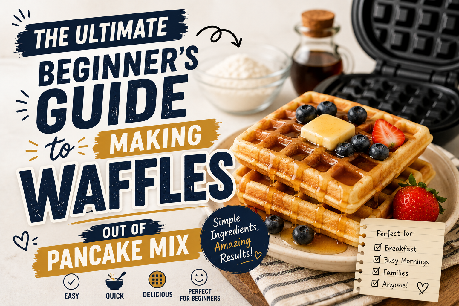 The Ultimate Beginner’s Guide to Making Waffles Out of Pancake Mix
