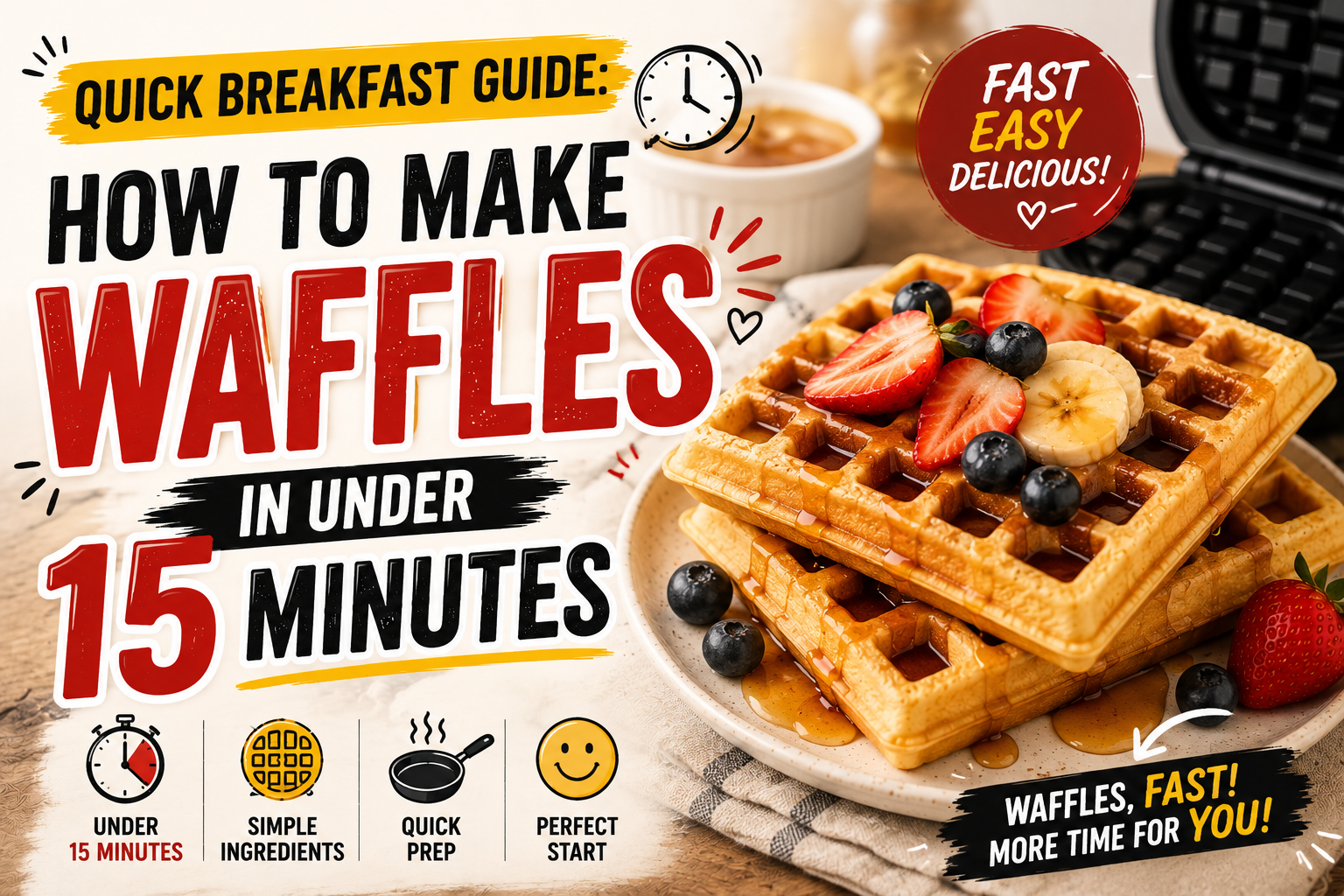 Quick Breakfast Guide: How to Make Waffles in Under 15 Minutes